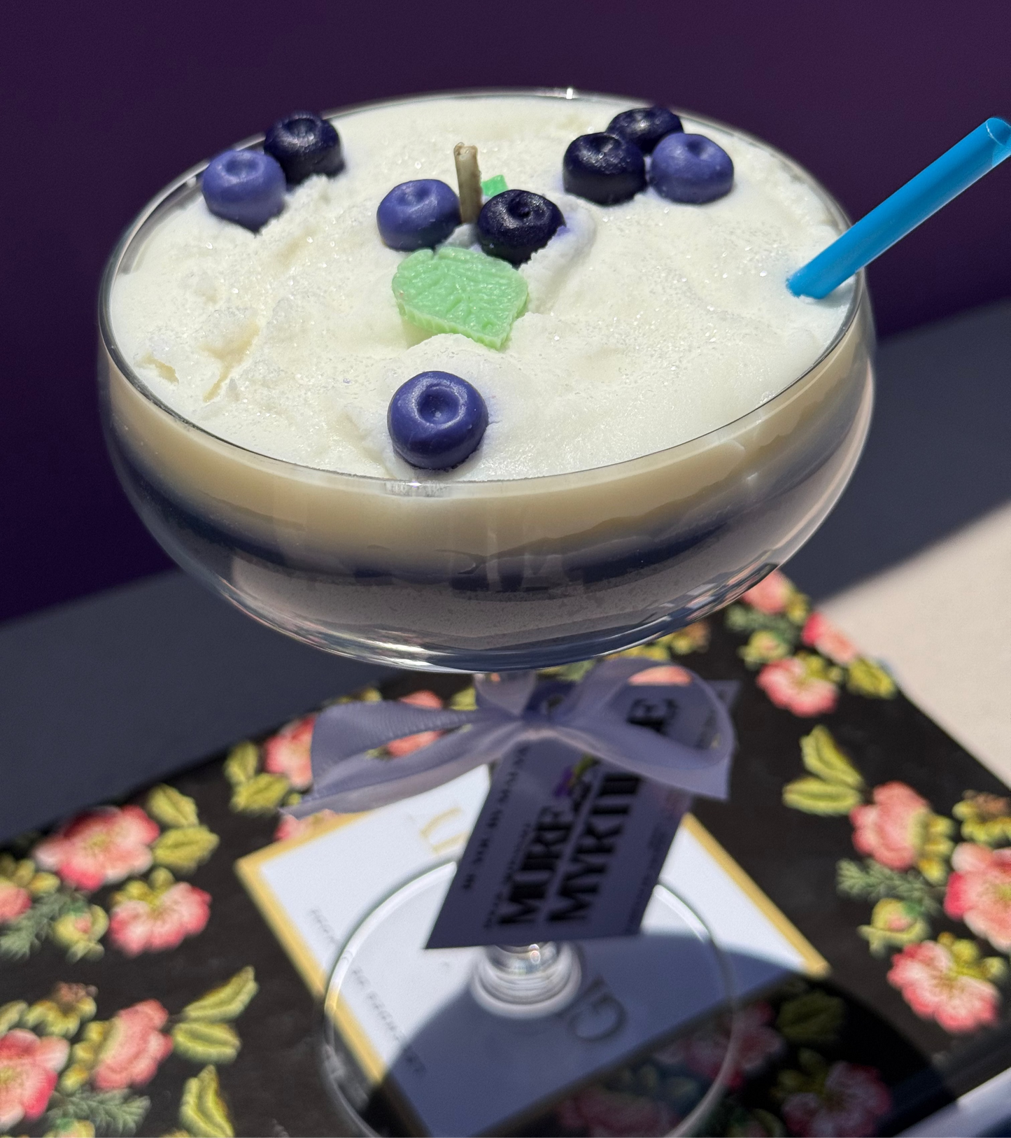 Bougie Cocktail Mûre Myrtille – Verre à Cocktail