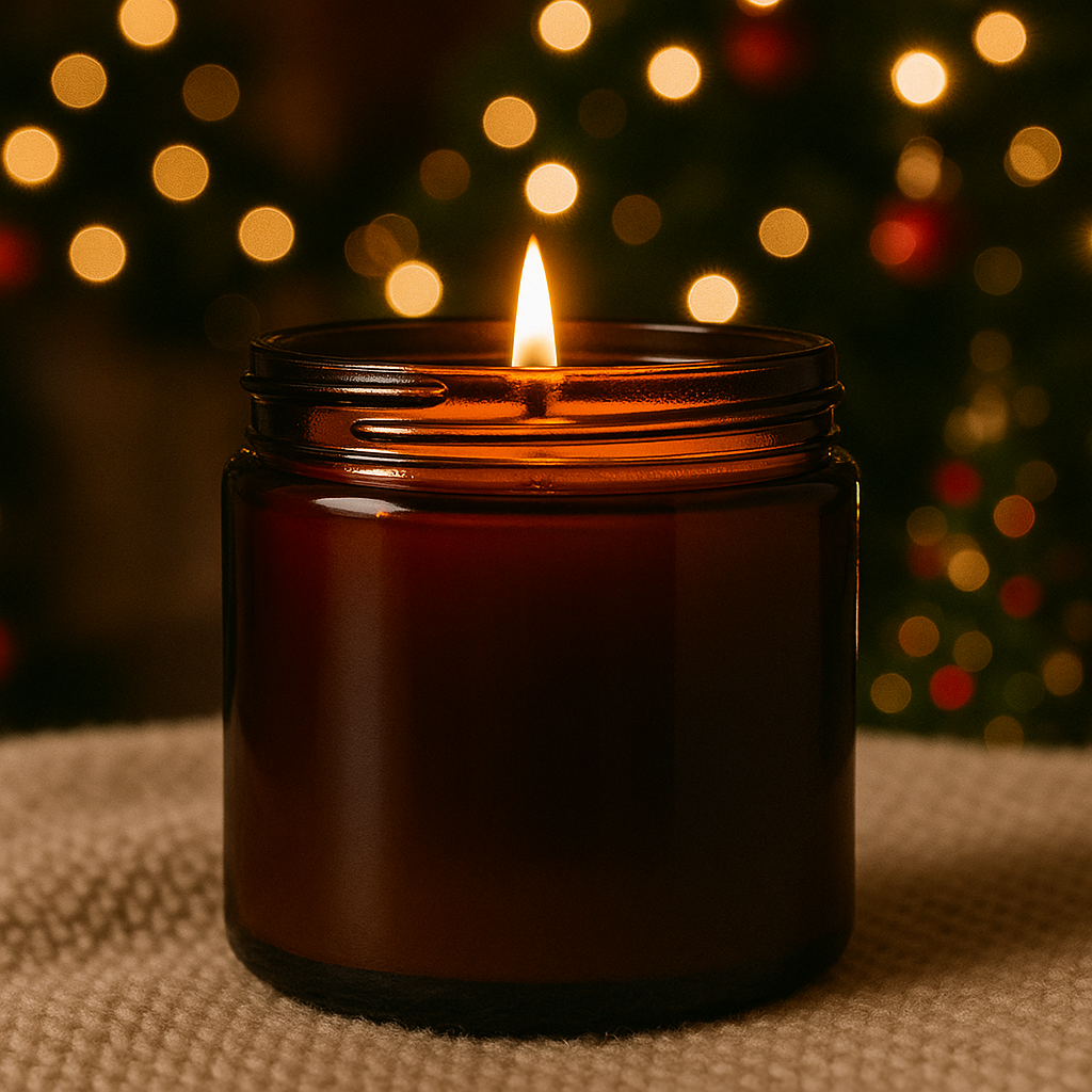 Bougie Parfumée senteurs au choix – Pot Ambré – 100g ou 200g