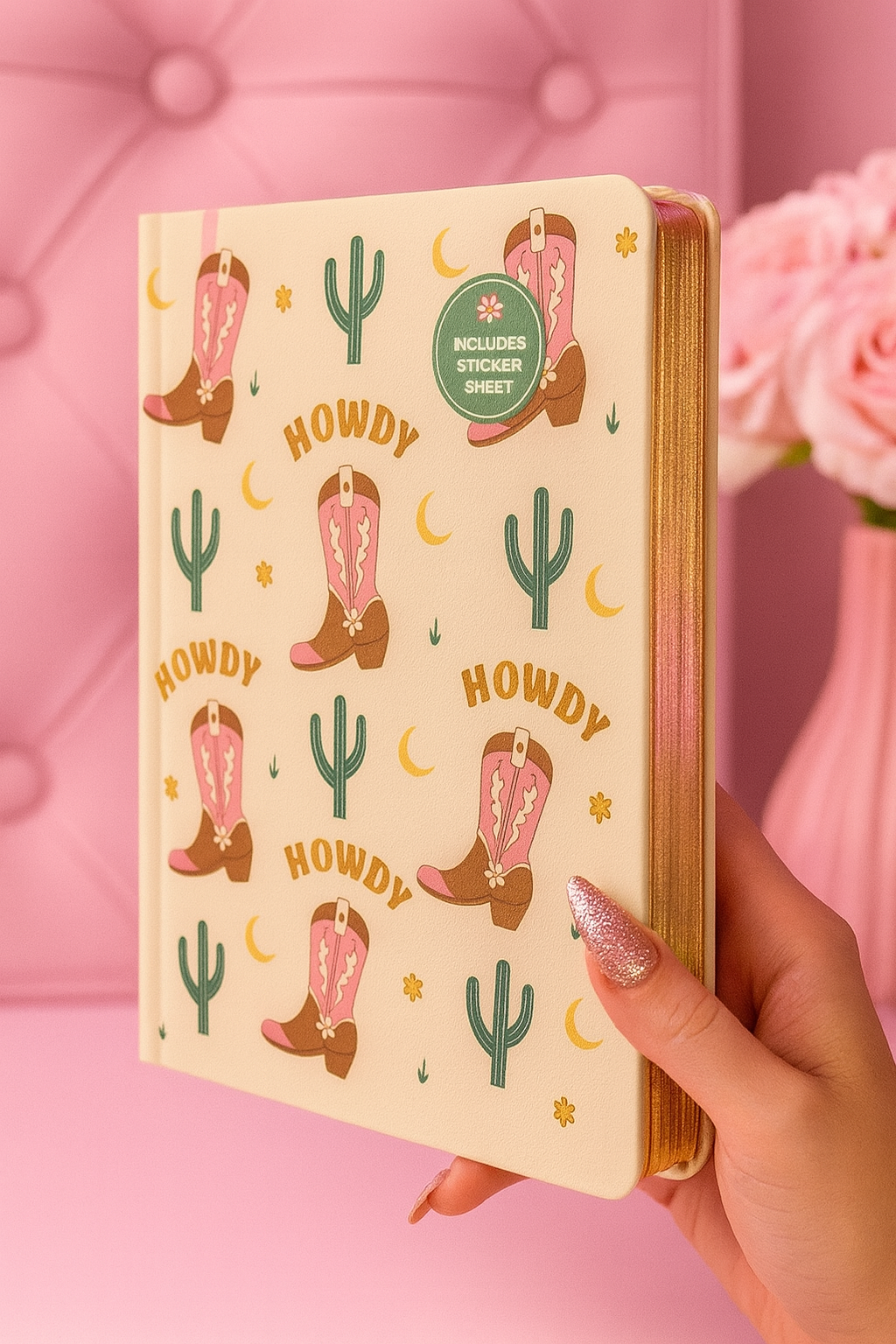 Carnet A5 - « Yeehaw Energy » – Notes d’une cowgirl moderne