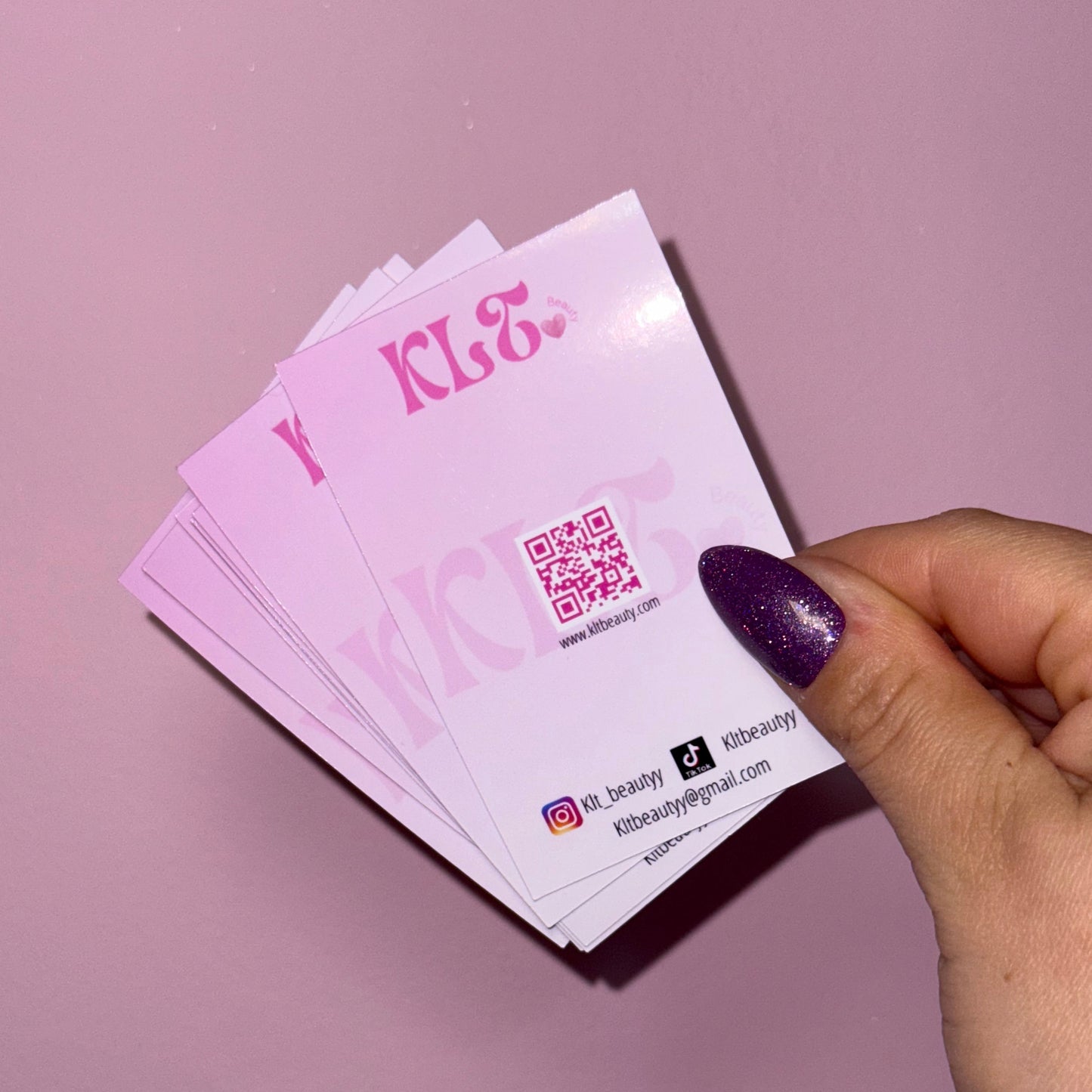 Cartes de visite STANDARD - Avec ou Sans Effet holographique - Avec QR code