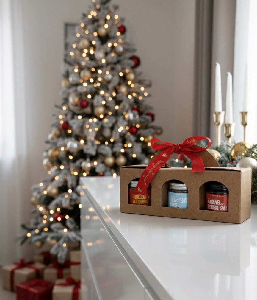 Coffret 3 Bougies de Noël – Trio Gourmand & Féerie d’Hiver