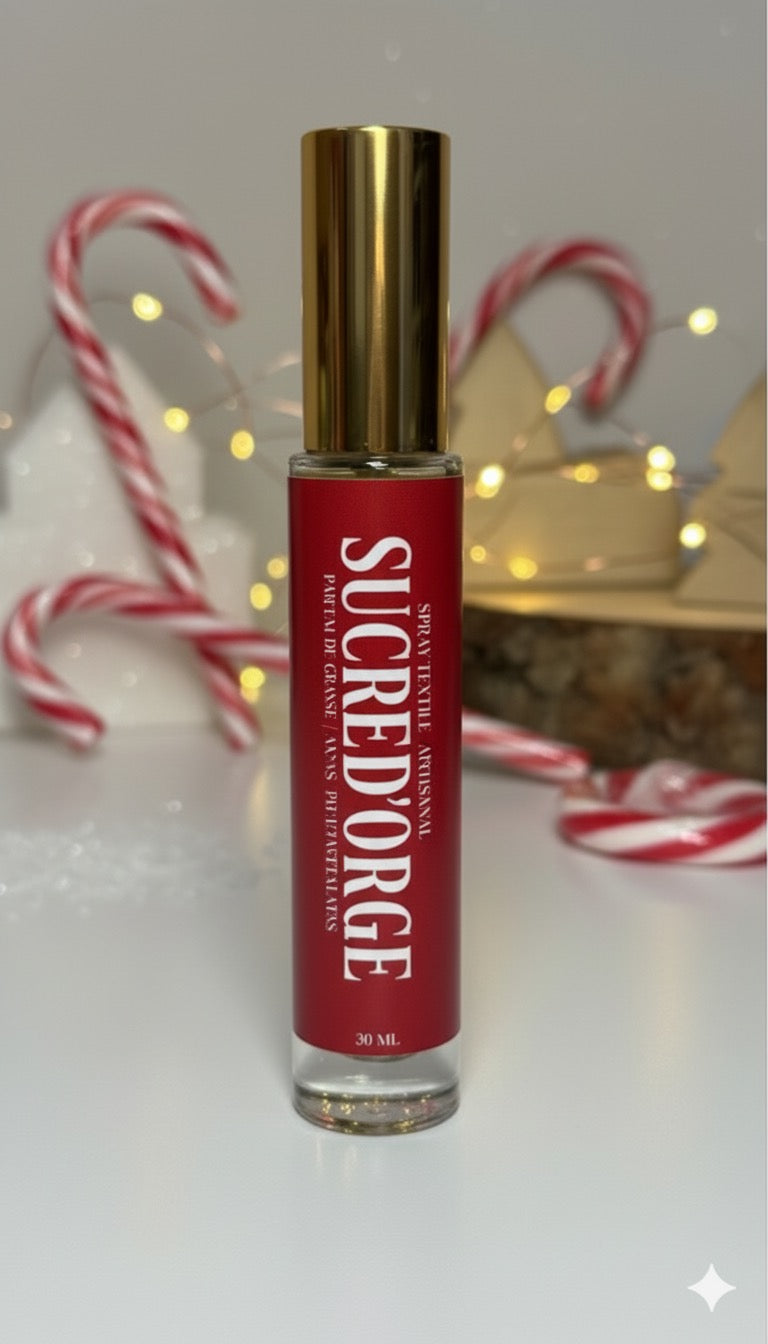 Spray Textile Artisanal – Senteur Sucre d'orge - 30 ml