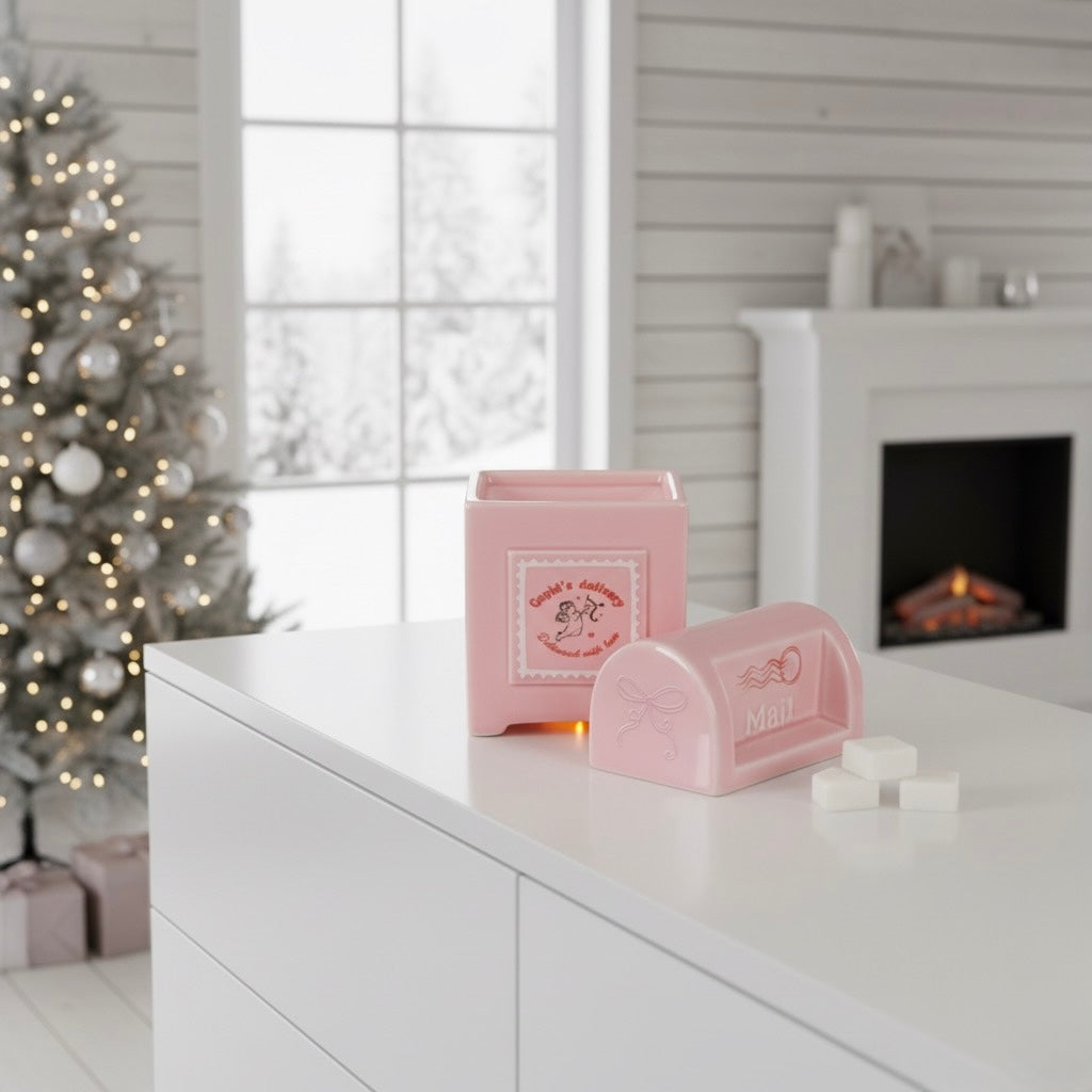 Brûleur à fondants “Cupidon’s Mail” – Rose poudré & douceur romantique