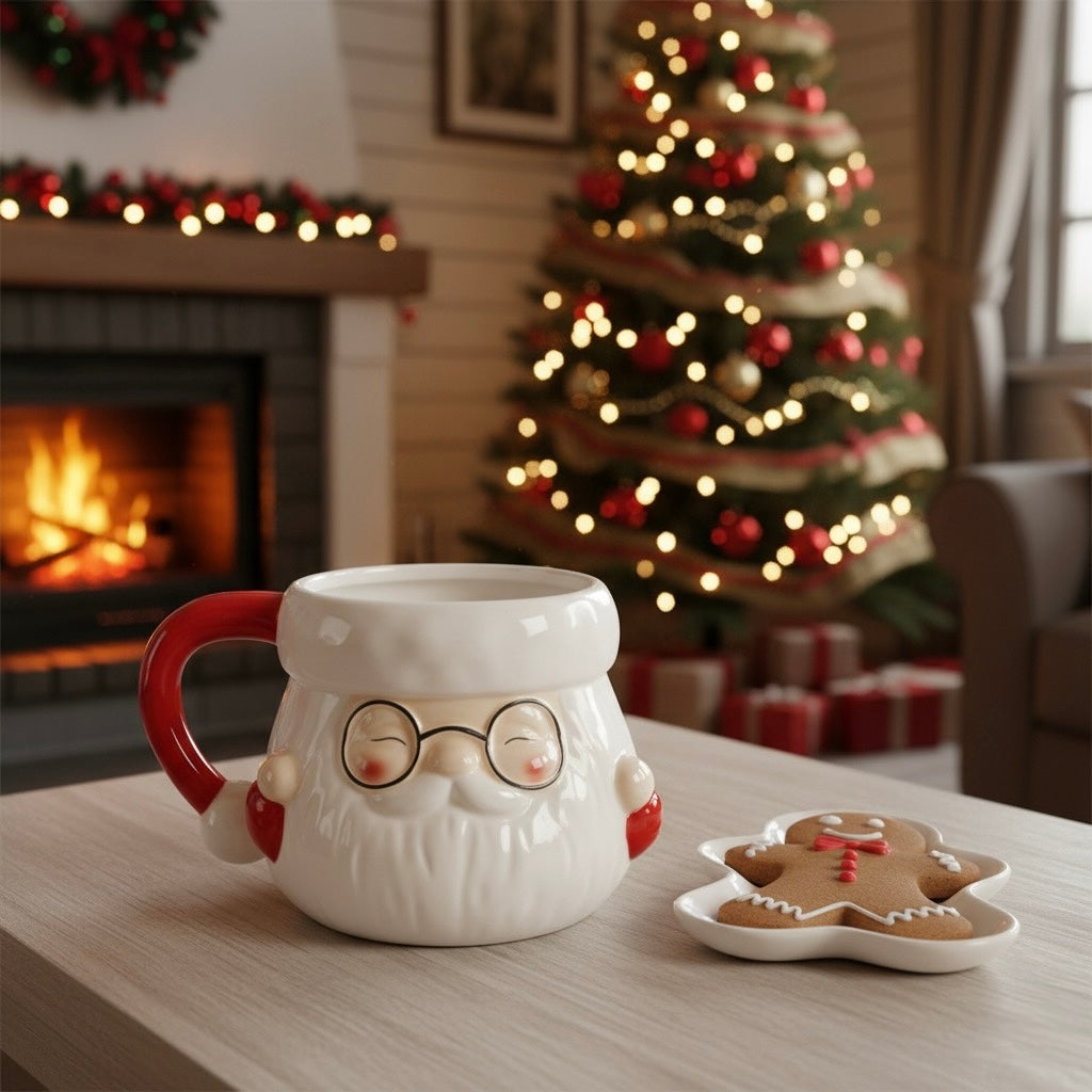 La Tasse du Bonheur Hivernal – Santa Mug – 500ml - PRÉCOMMANDE