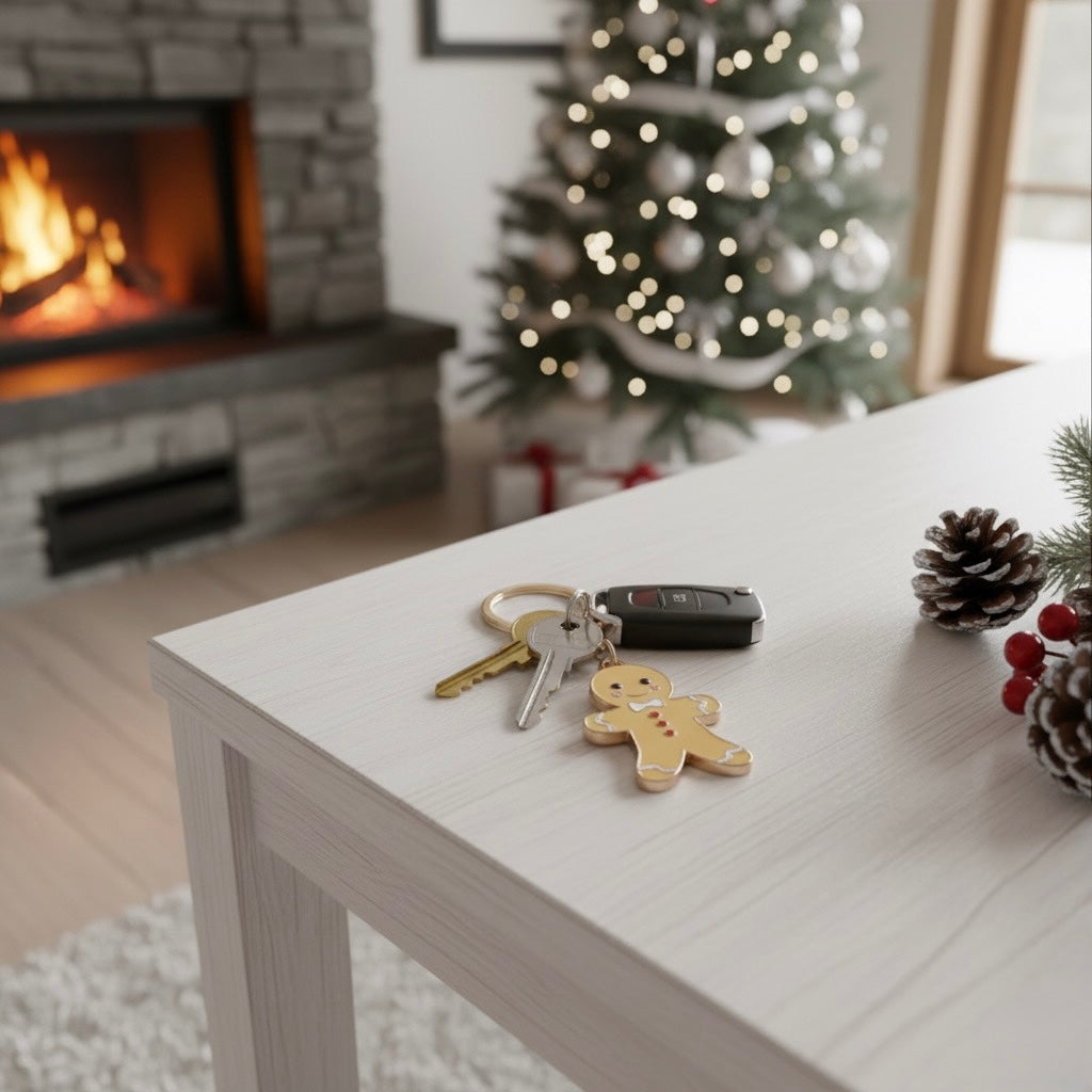 Porte-clés Bonhomme Pain d’Épices – Le Compagnon Gourmand de Noël