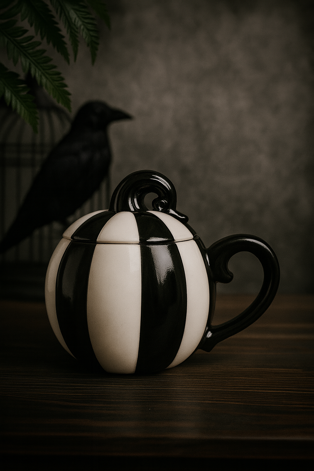 Tasse - Citrouille rayée gothique | 500 ml - PRÉCOMMANDE