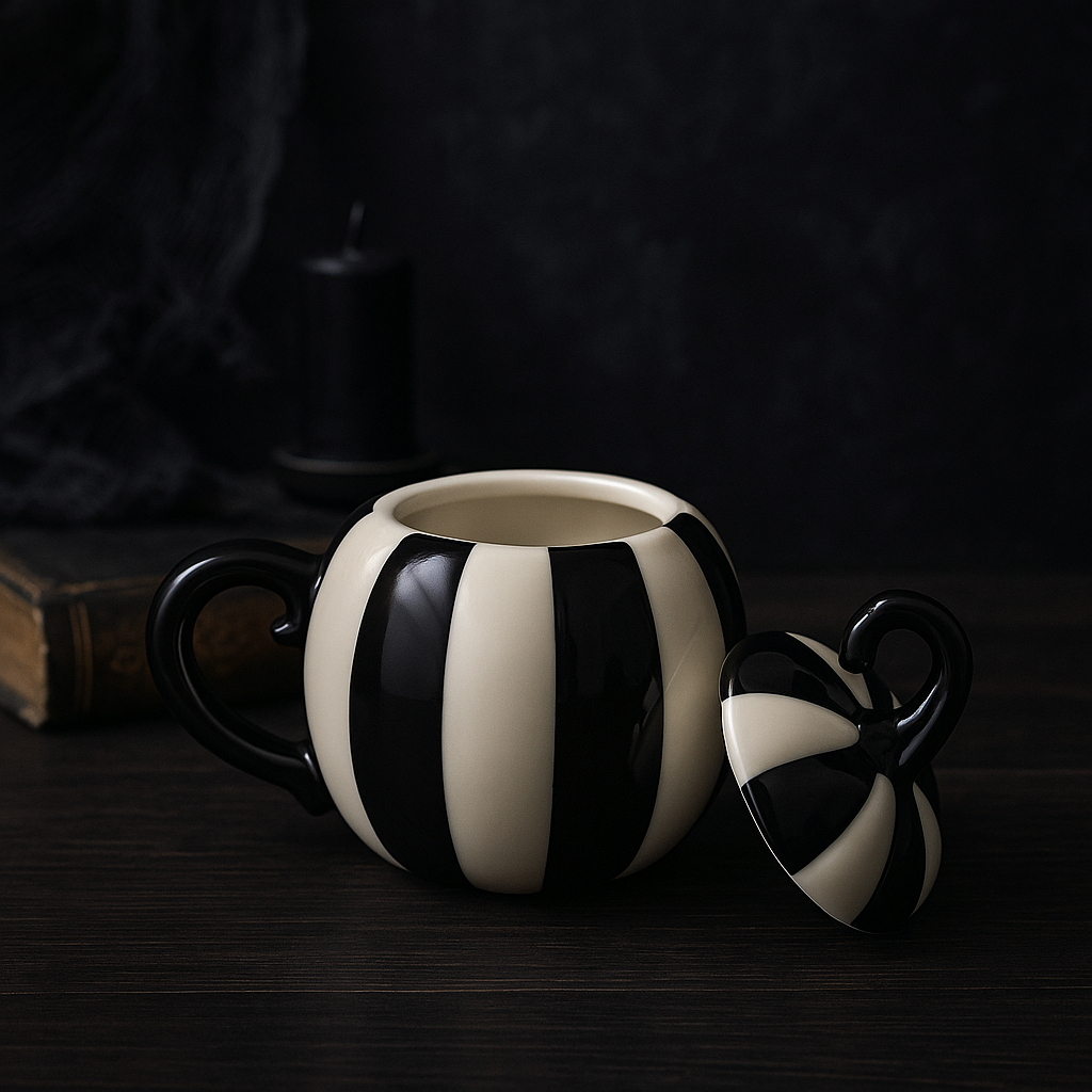 Tasse - Citrouille rayée gothique | 500 ml - PRÉCOMMANDE