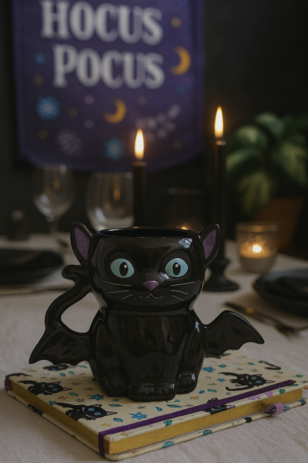 Tasse - chat chauve-souris | 500 ml - PRĂCOMMANDE