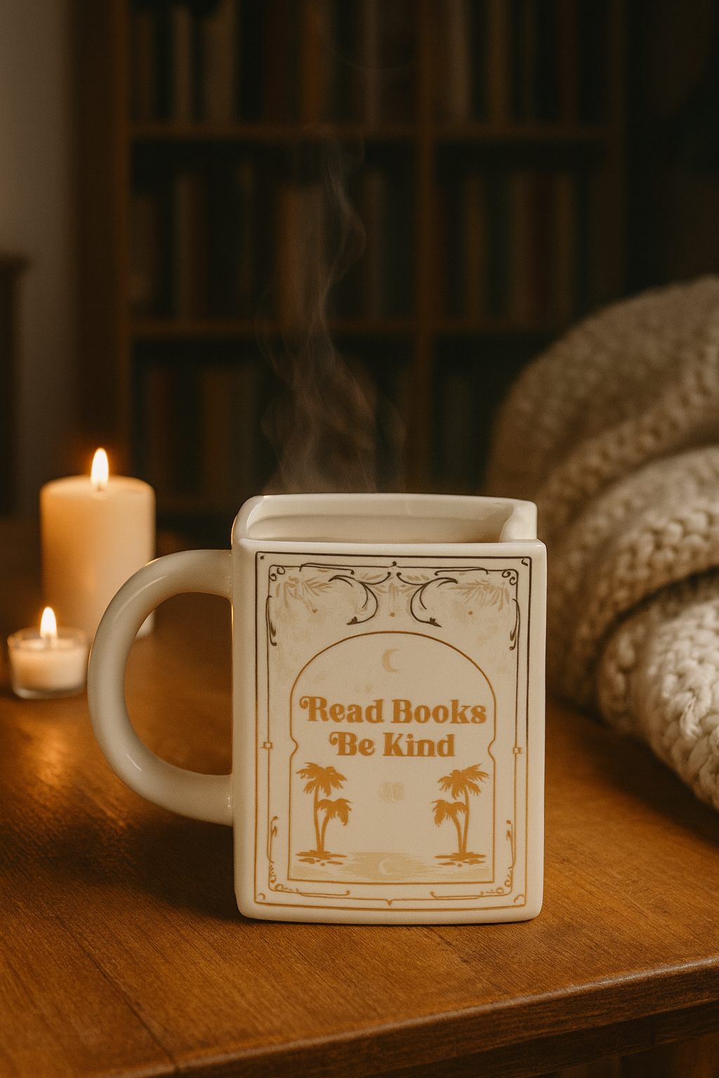 Tasse livre pastels "Blanche" – Élégance et douceur pour vos instants lecture | 450ml