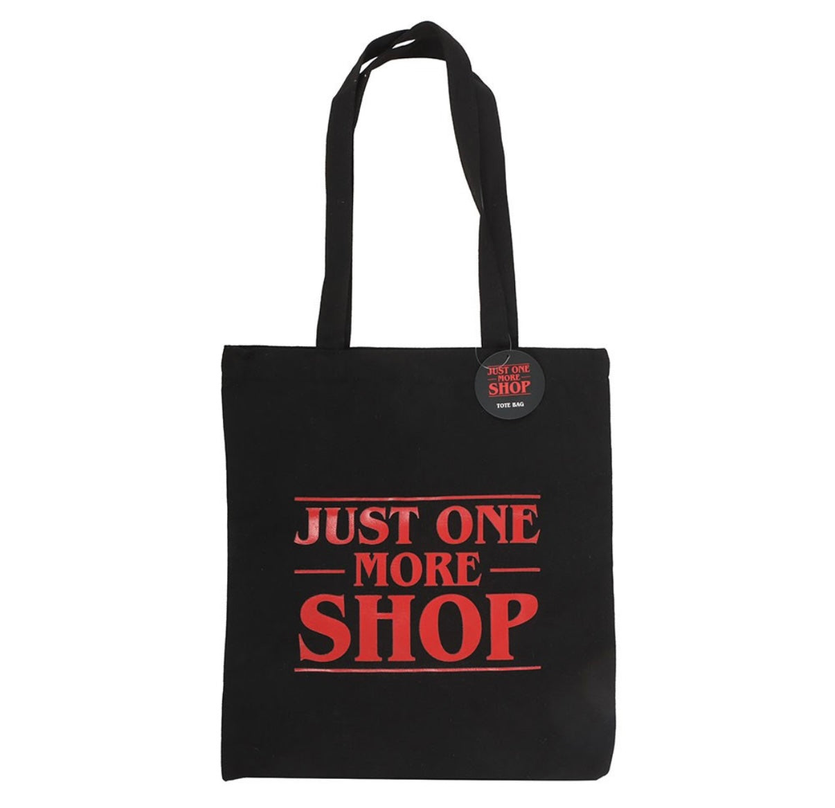 Tote Bag “Just One More Shop” – Arcade nights & tentations d’Hawkins - PRÉCOMMANDE