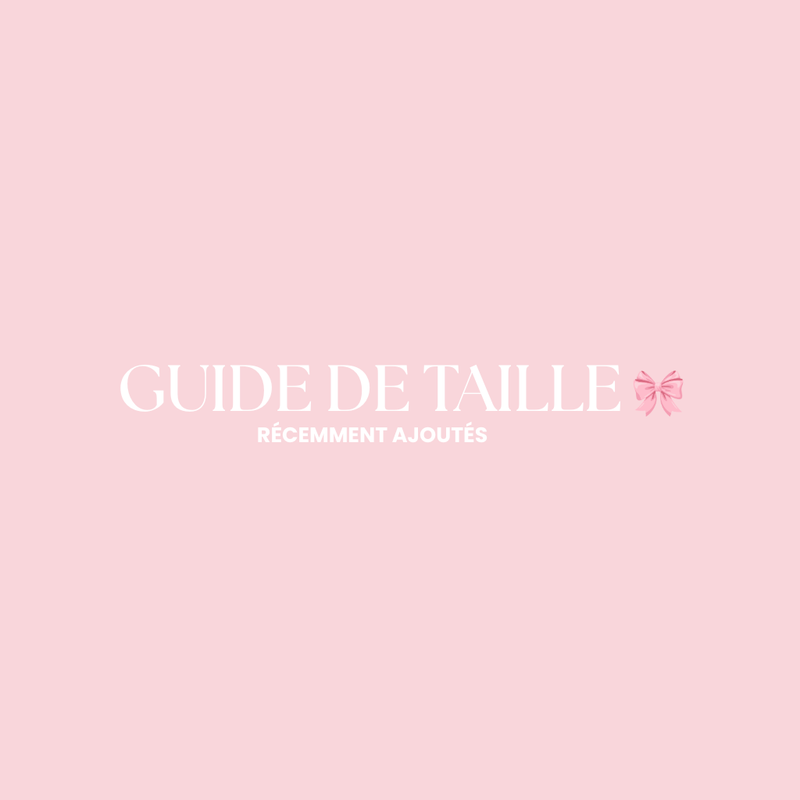 GUIDE DE TAILLE