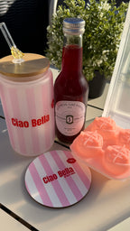 Box Verre couvercle " Ciao Bella - EDITION LIMITÉE – QUANTITÉ LIMITÉE - ÉDITION DOLCE VITA COLLECTION EPHÉMERE