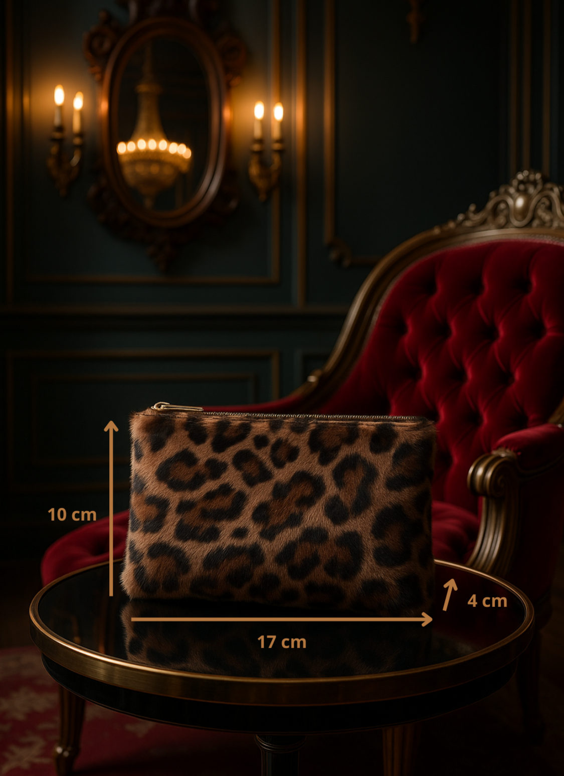 Sac pochette  / porte monnaie Léopard- l’Audace Sauvage | QUANTITÉ LIMITÉE