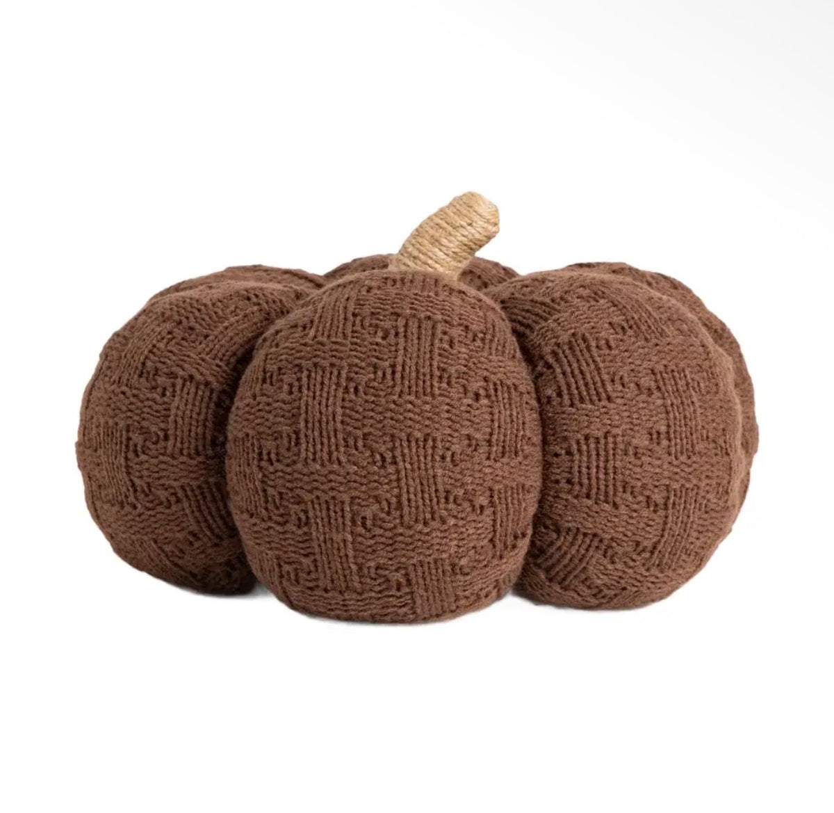Citrouille décorative en tissu Marron – 32 x 21 cm - PRECOMMANDE - Édition limitée