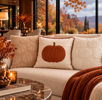 Housse de Coussin PUMPKY avec Citrouille Décorative – 45 × 45 cm
 - PRÉCOMMANDE