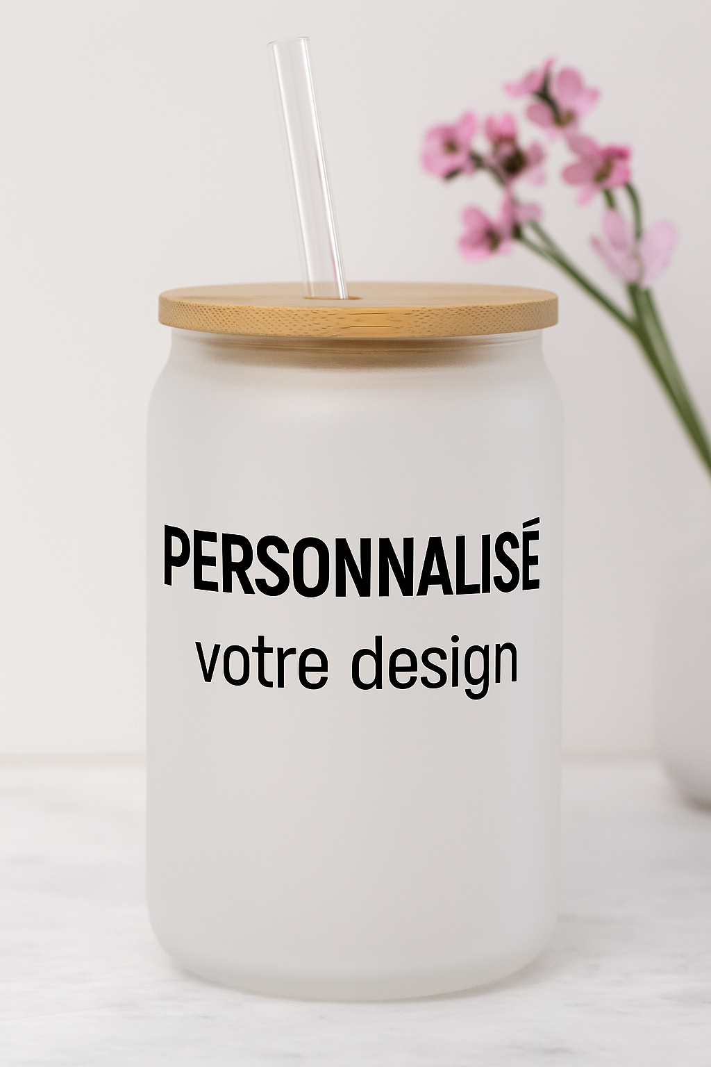 Verre Givré PERSONNALISÉ | Sublimé à la main - 520 ml