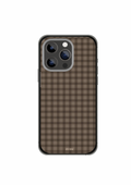 Coque de téléphone « Mocha Check » — L’élégance rétro dans sa version la plus cosy.