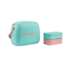 Glacières Vintage CoolerBag Vert d'eau & Rose Baby - Polarbox 6L