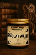 Bougie Parfumée Chocolat au lait – Pot avec couvercle – Inspiré "d'Harry potter " - 100g ou 200g