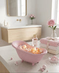 Bougie "Bain de Douceur" en jesmonite – Pièce Artisanale Faite Main – ÉDITION BATHROOM / KAWAII