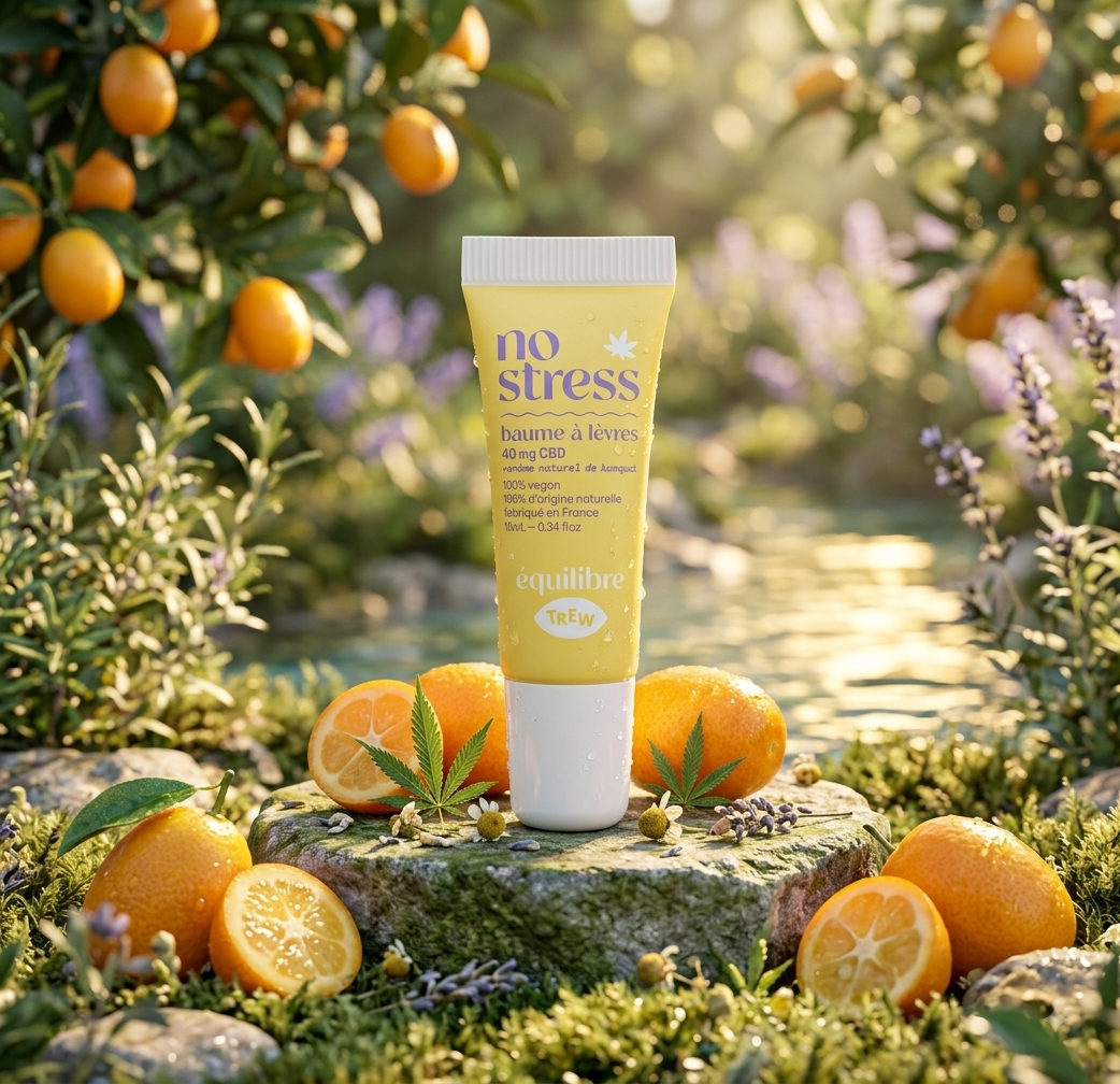 Baume à Lèvres "No Stress" - Arôme Kumquat – CBD - 10ML