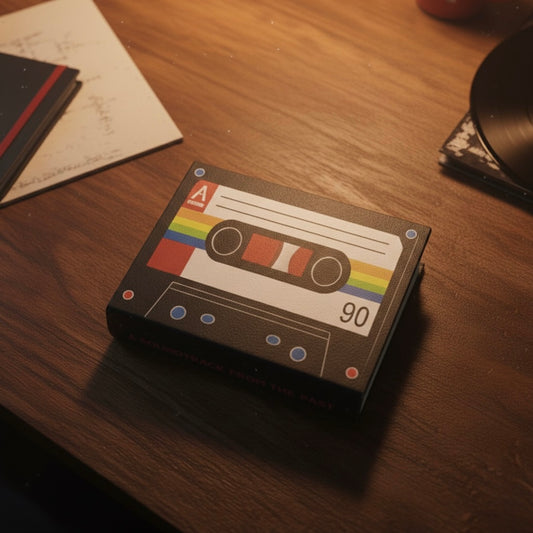 Boîte de Rangement en forme de livre “A Soundtrack From the Past” – Secrets rétro & mystères d’Hawkins