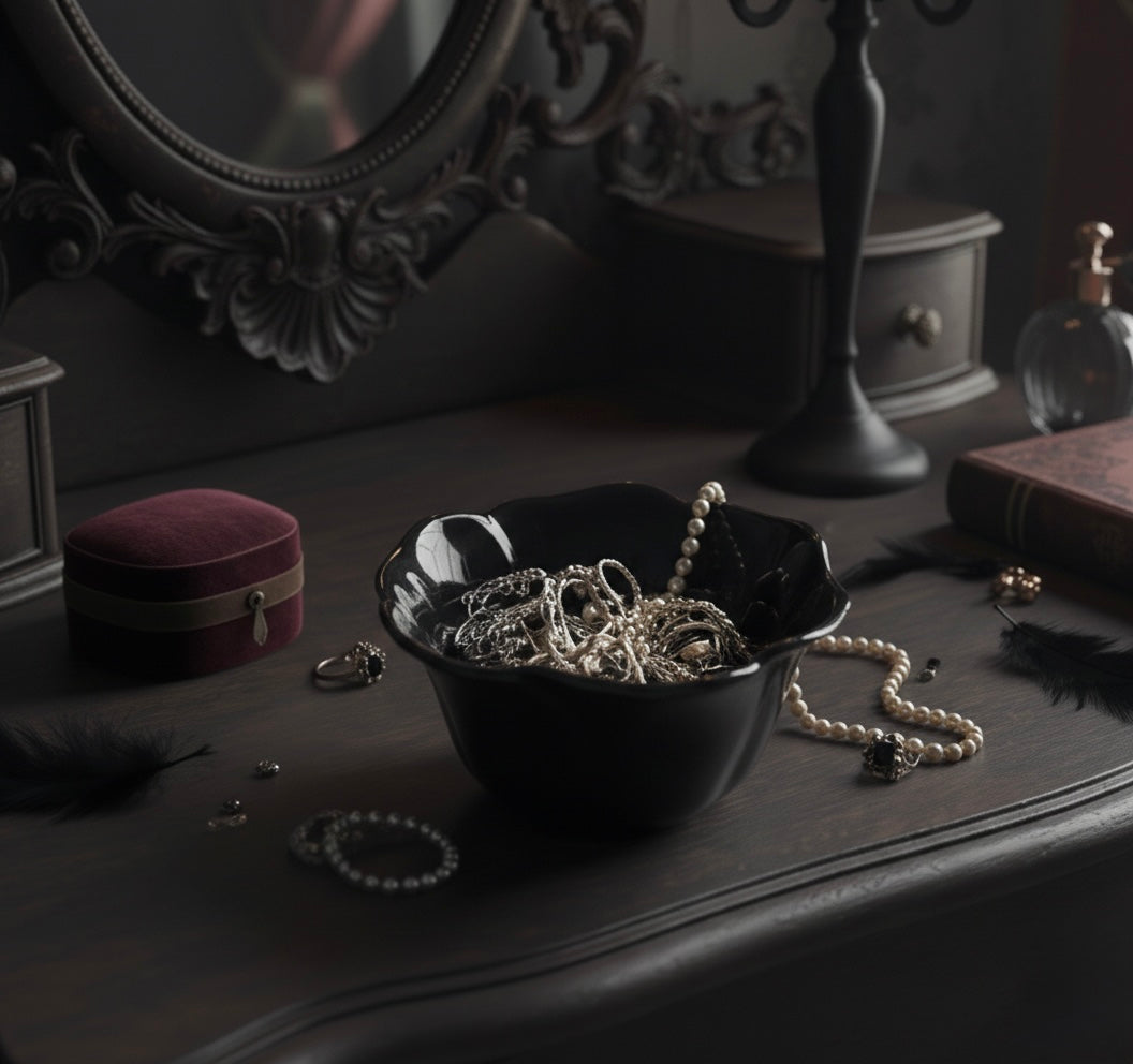 Bol "Black Rose" - amoureux d’esthétique Dark Academia.