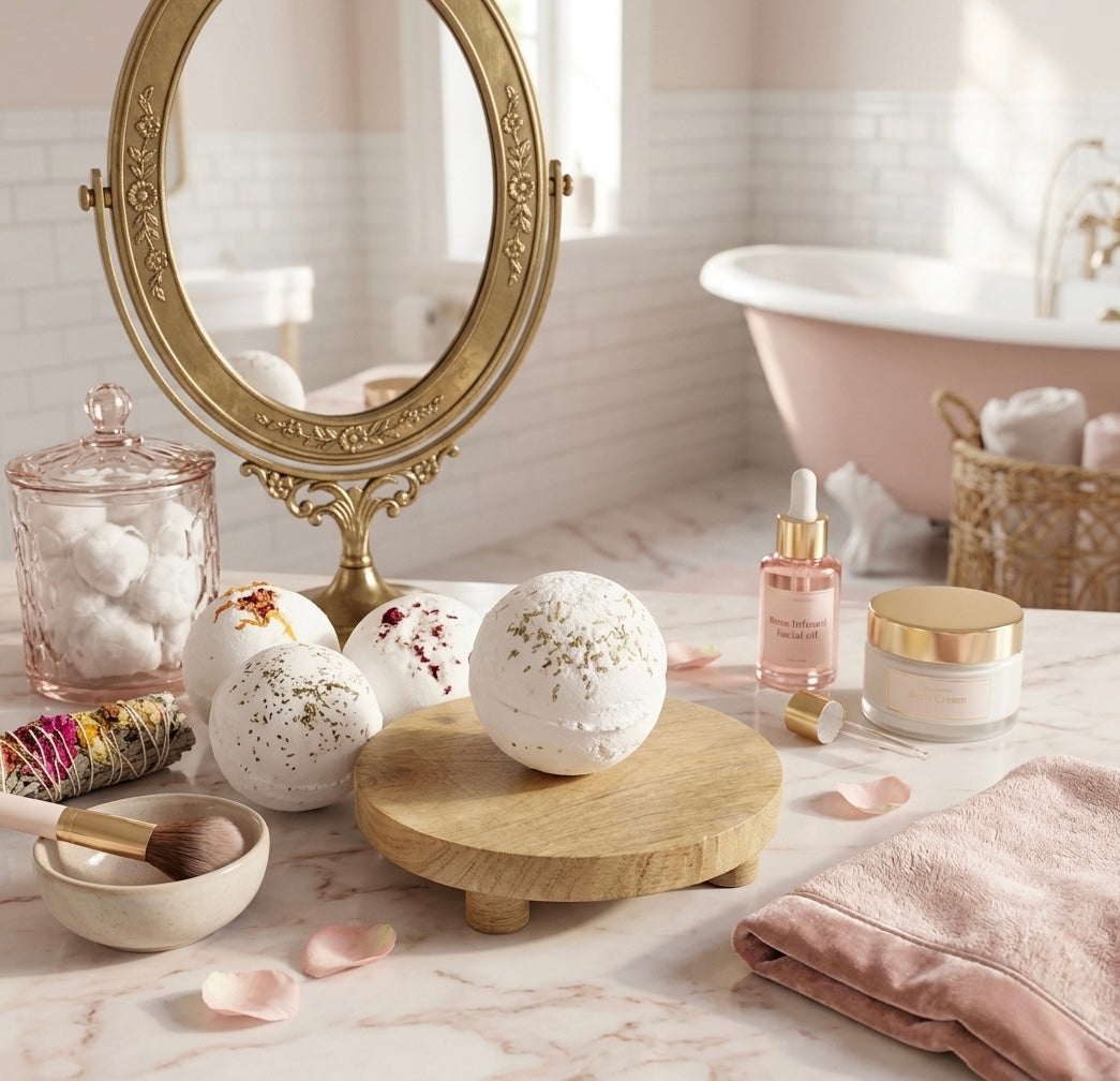 Bombe de Bain "Éveil Spirituel" au Sel de l'Himalaya - PRÉCOMMANDE