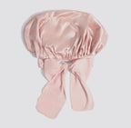 Bonnet de Nuit en Satin – Certifiée OEKO-TEX®  – Rose poudré  – Édition Bathroom