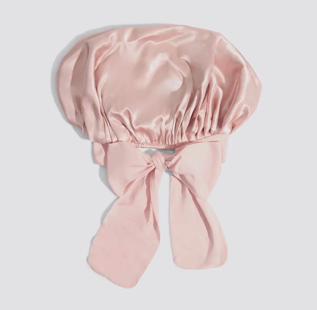 Bonnet de Nuit en Satin – Certifiée OEKO-TEX®  – Rose poudré  – Édition Bathroom - PRÉCOMMANDE