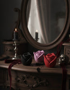 Bougie Artisanale  – "Roses rechargeables" –  Sans CMR, Sans Phtalates - ÉDITION DARK ROMANCE