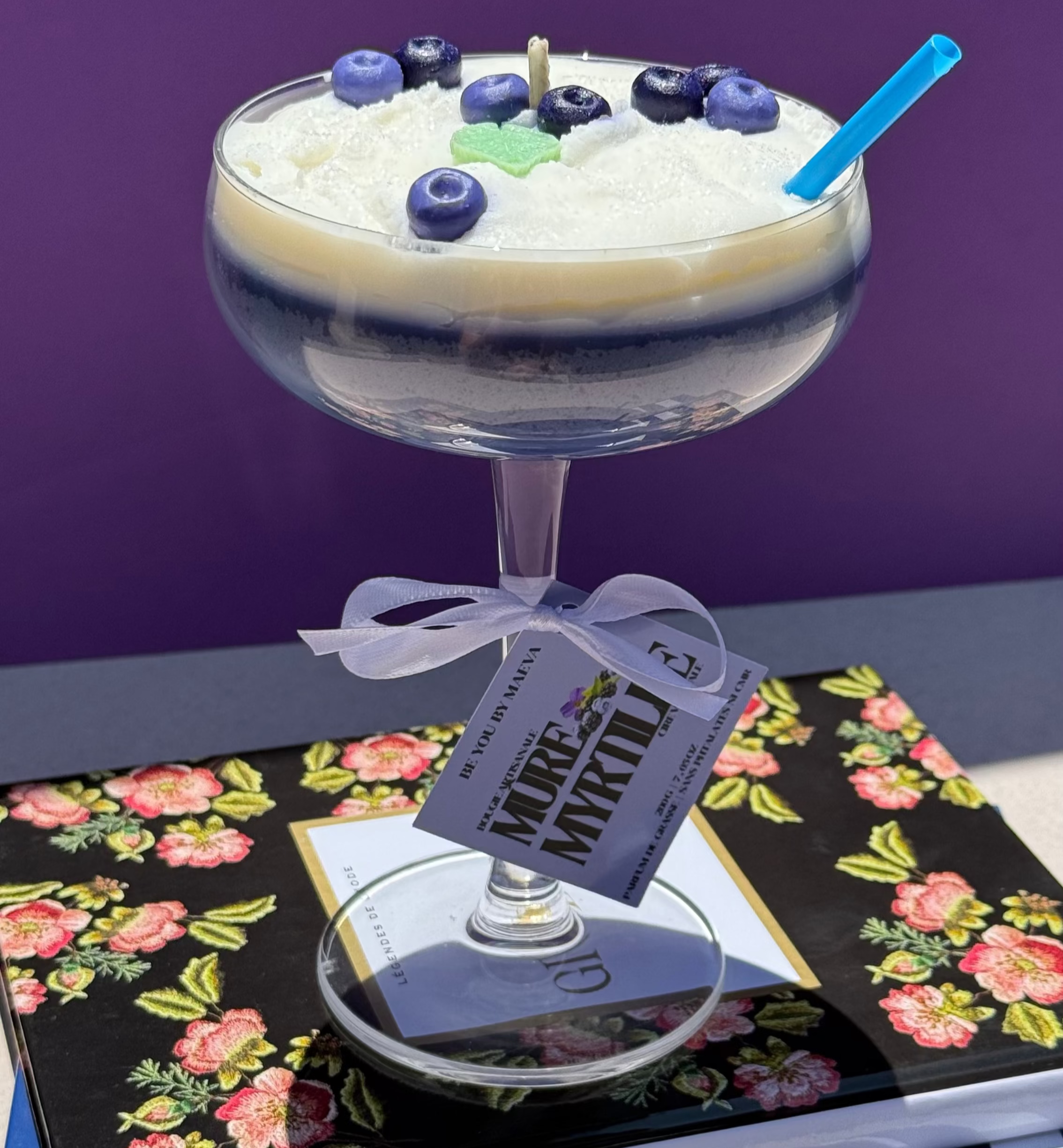 Bougie Cocktail Mûre Myrtille – Verre à Cocktail