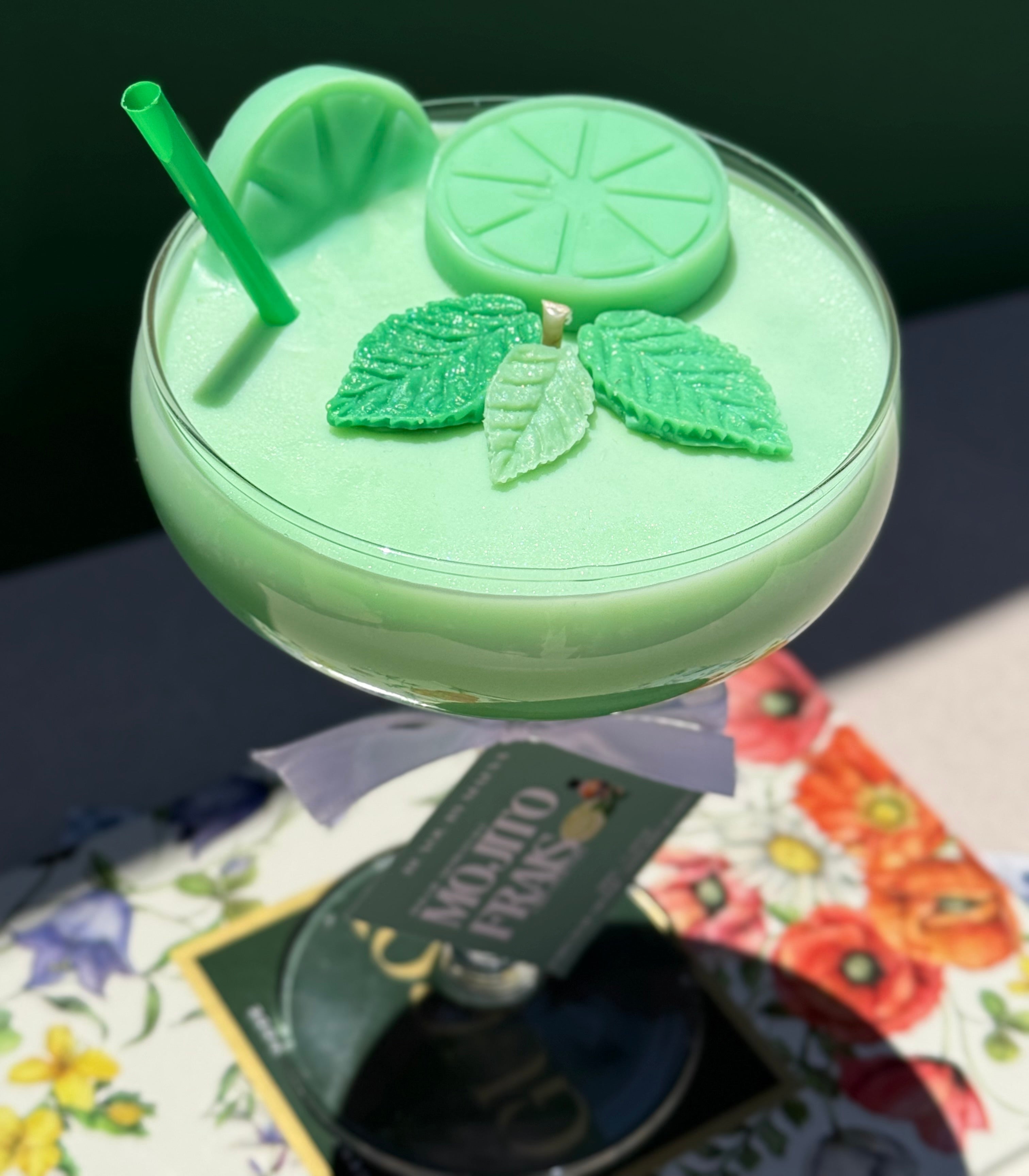 Bougie Cocktail Mojito Vert – Verre à Cocktail