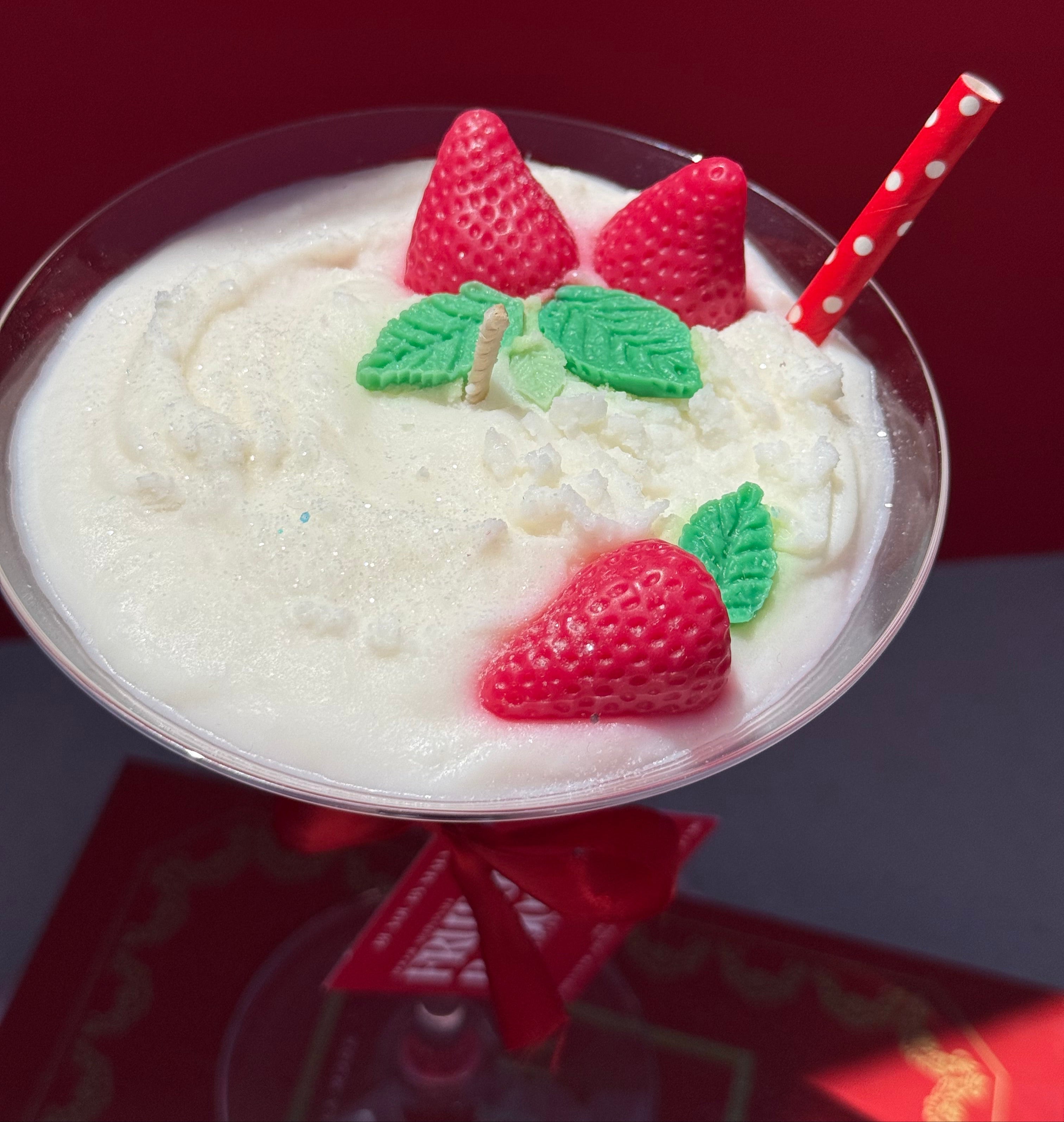 Bougie Cocktail Rouge – Frutos Rojos – Verre à Cocktail