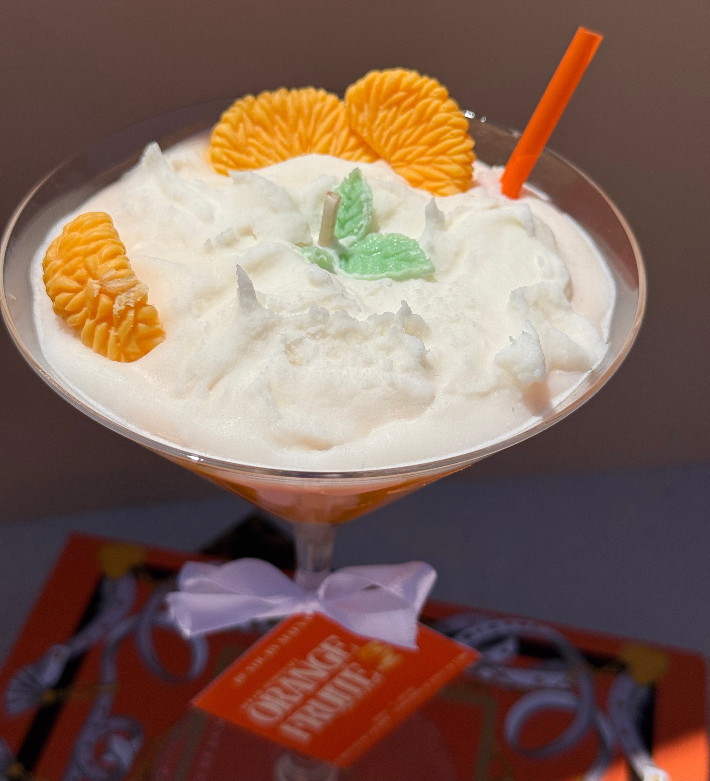 Bougie Cocktail à l’Orange – Verre à Cocktail