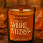 Bougie Parfumée Ambré – Pot Ambré– 200g