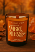 Bougie Parfumée Ambré – Pot Ambré– 200g
