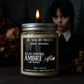 Bougie Parfumée Ambre – Pot avec couvercle – Inspiré par "Mercredi addams" - 100g