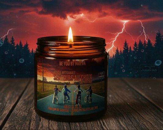 Bougie Parfumée Artisanale – ENTRE DEUX MONDES  – Pot Ambré –  100g ou 200g