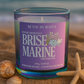Bougie Parfumée Brise Marine – Pot Irisé aux Reflets – 340g