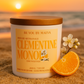 Bougie Parfumée Clémentine Monoï – Pot Blanc avec ou sans couvercle – 200g