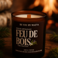 Bougie Parfumée Feu de bois – Pot Ambré – 200g