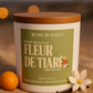 Bougie Parfumée Fleur de Tiaré – Pot Blanc avec ou sans couvercle – 200g