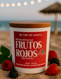 Bougie Parfumée Frutos rojos – Pot Blanc avec ou sans couvercle – 200g