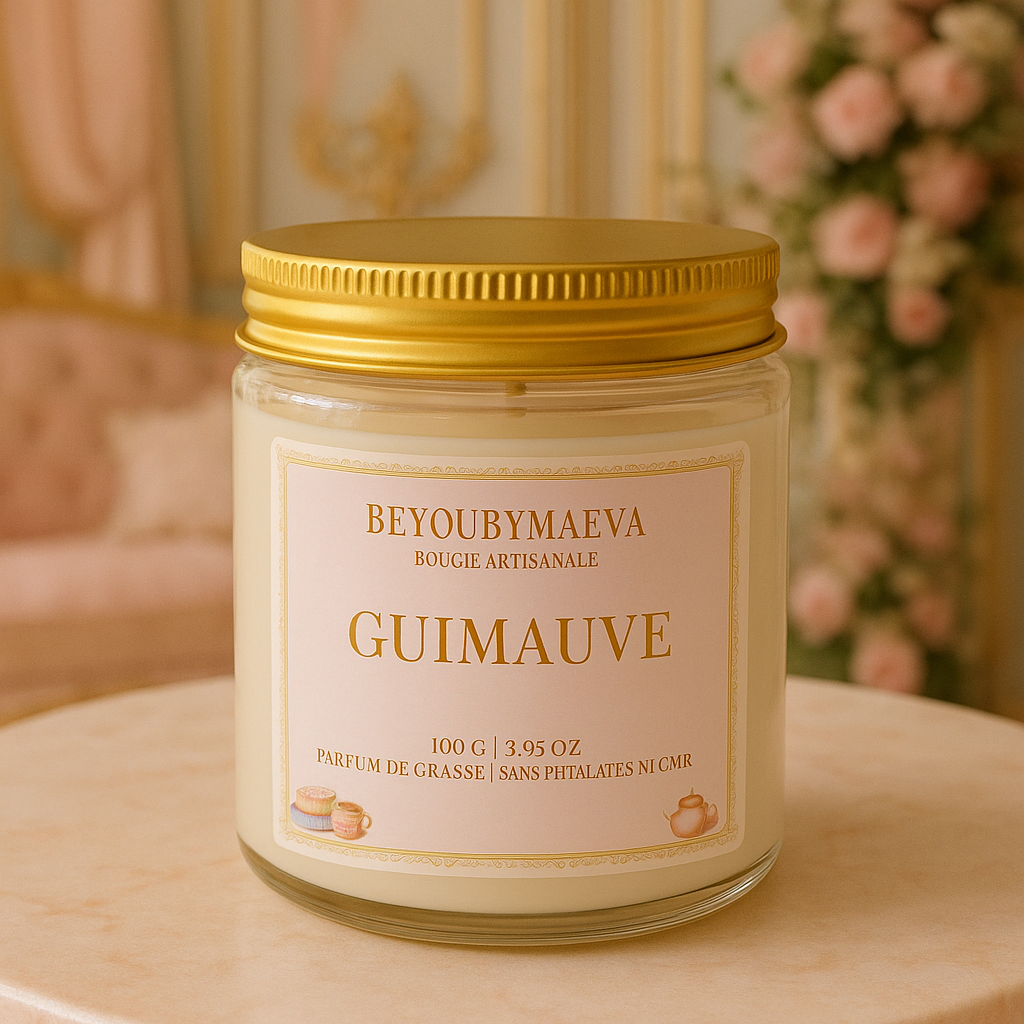 Bougie Parfumée Guimauve – Pot avec couvercle – Inspiré "Des Chroniques - 100g