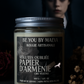 Bougie Parfumée Papier d'Arménie  – Pot avec couvercle – Inspiré par "Mercredi addams" - 100g