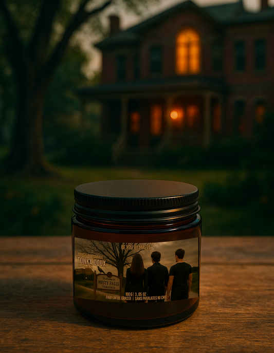 Bougie Parfumée Tonka Doux – Pot avec couvercle – Inspiré par "The Vampire Dairies" - 100g