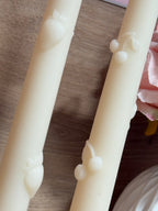 Bougie Pilier Décorative – Fraise, Cerise ou Nœud - Sans CMR ni Phtalates
