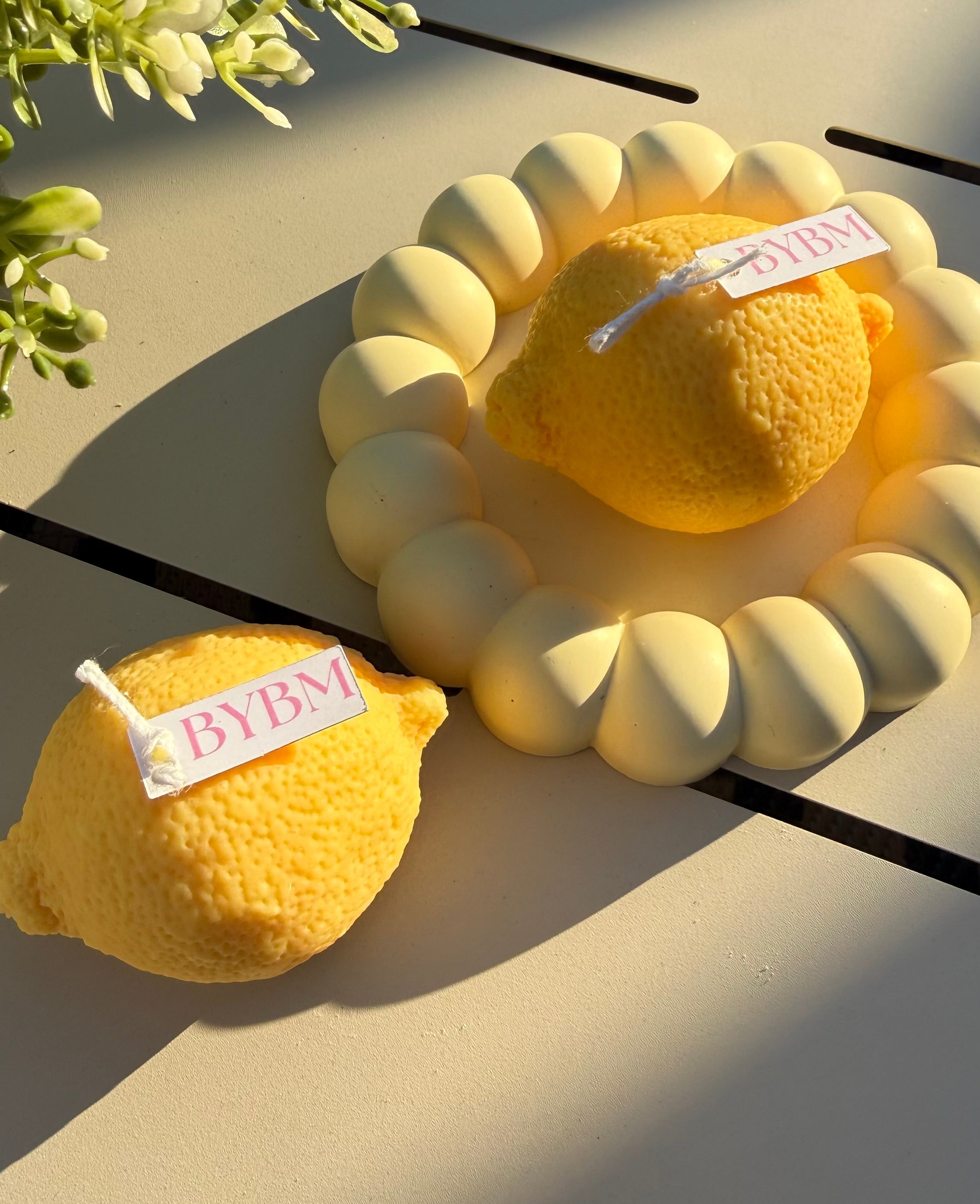 Bougie Sculpturale – " Citron Réaliste " Fait-Main - Sans CMR ni phtalates - ÉDITION DOLCE VITA COLLECTION EPHÉMERE