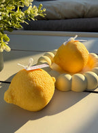 Bougie Sculpturale – " Citron Réaliste " Fait-Main - Sans CMR ni phtalates - ÉDITION DOLCE VITA COLLECTION EPHÉMERE